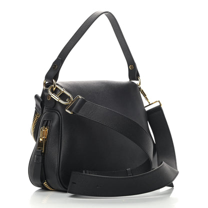 Tom Ford Grained Calfskin Medium Jennifer Crossbody Bag Black 2 of 8