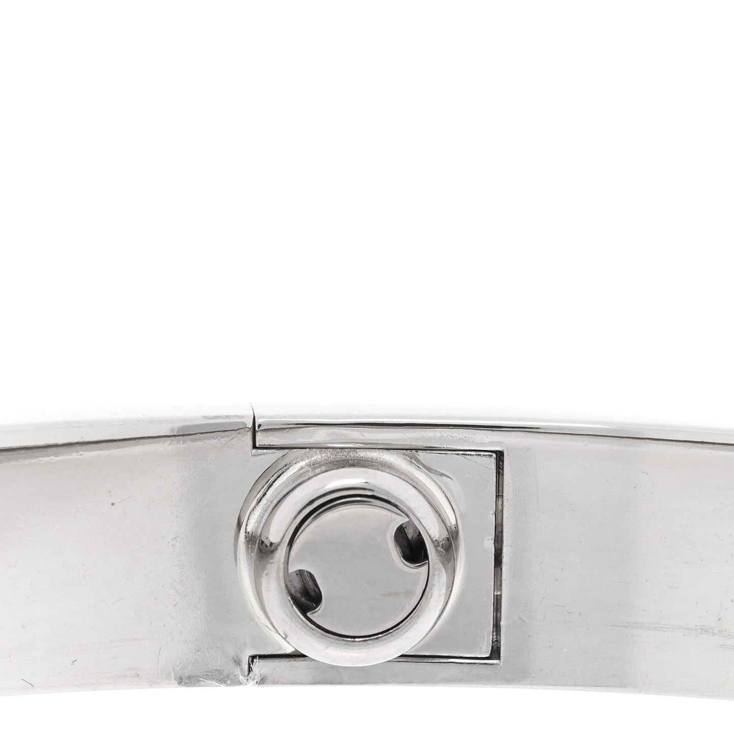 18K White Gold LOVE Bracelet 17