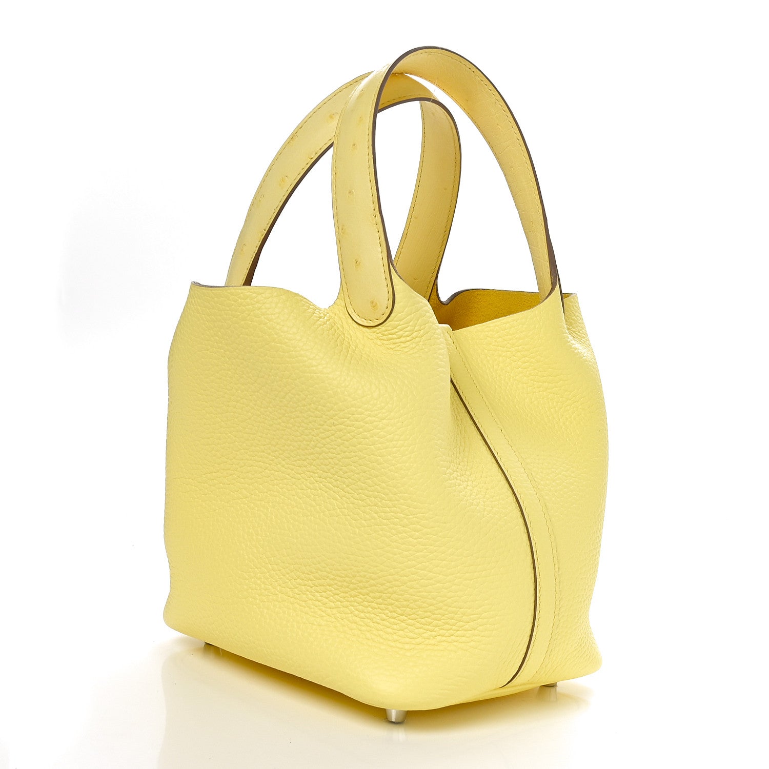 Hermes Taurillon Clemence Ostrich Touch Picotin Lock 18 PM 2 of 11