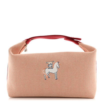 Hermes Canvas Large Bride-A-Brac Cabriole Case Terracotta 1 of 7
