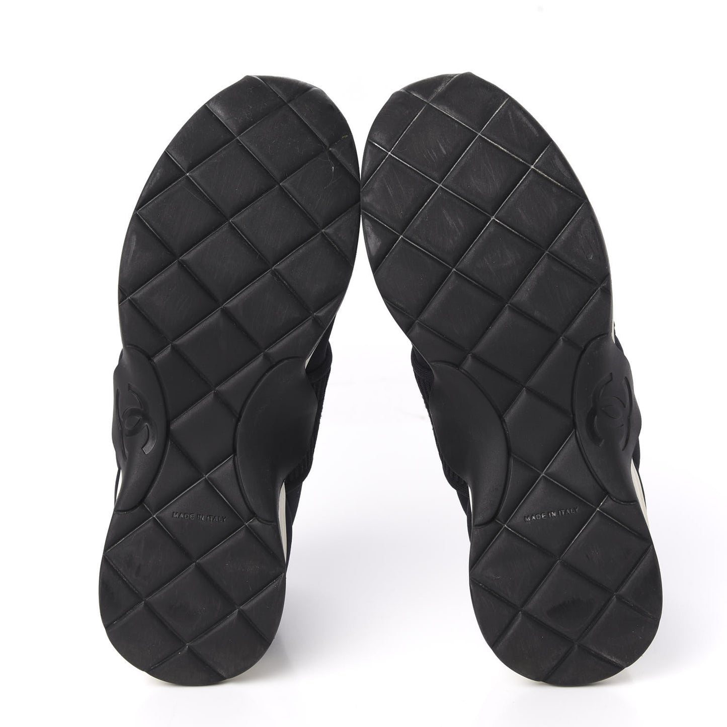Stretch Fabric CC Sneakers 38 Black