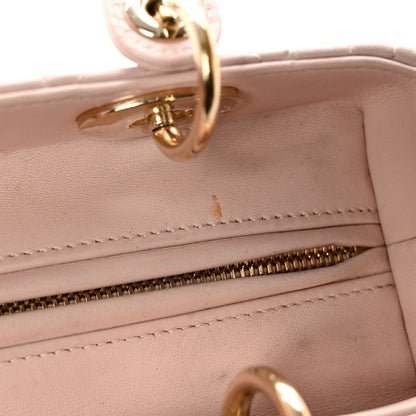 Christian Dior Lambskin Cannage Medium Lady Dior Light Pink 10 of 13