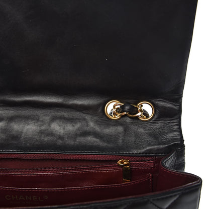 Chanel Lambskin Quilted Jumbo Single Flap Black 9 of 14