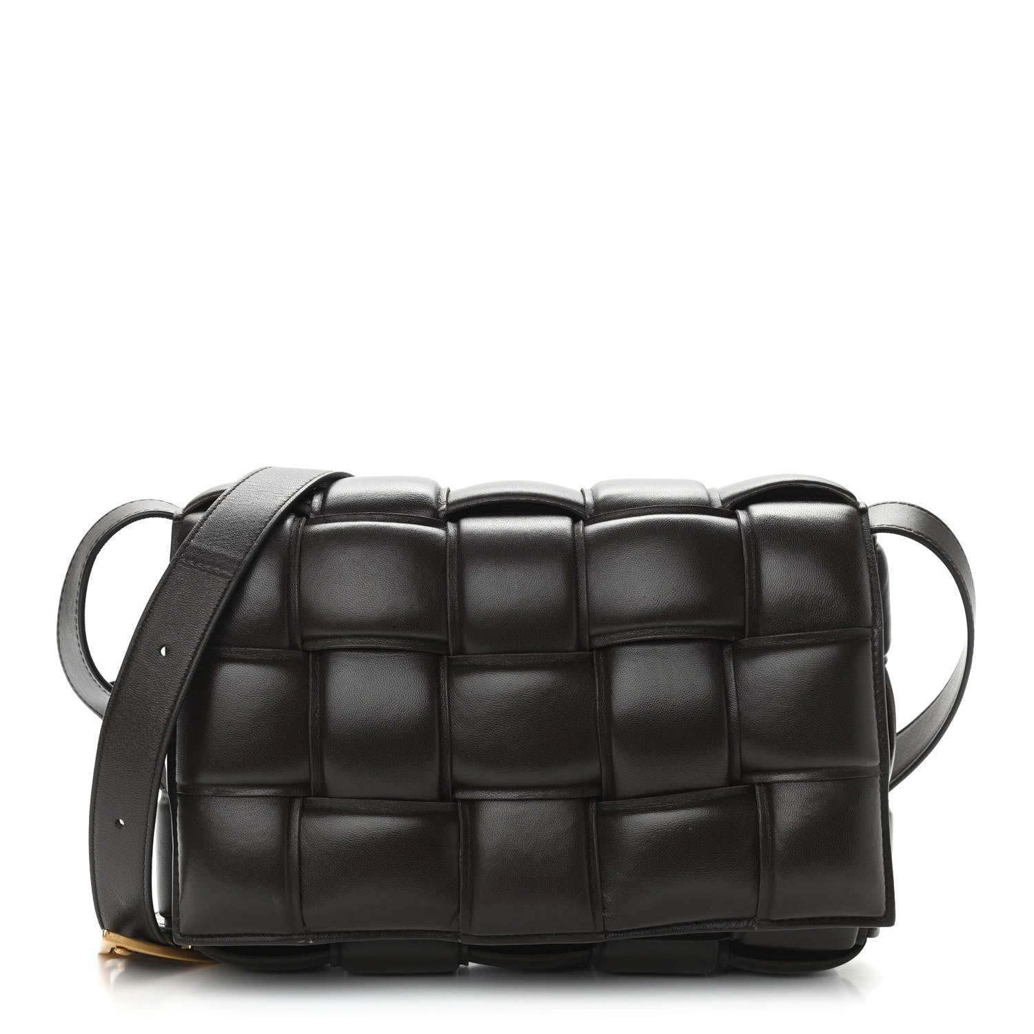 Bottega Veneta Nappa Maxi Intreccio Padded Cassette Crossbody Bag Fondente 1 of 9