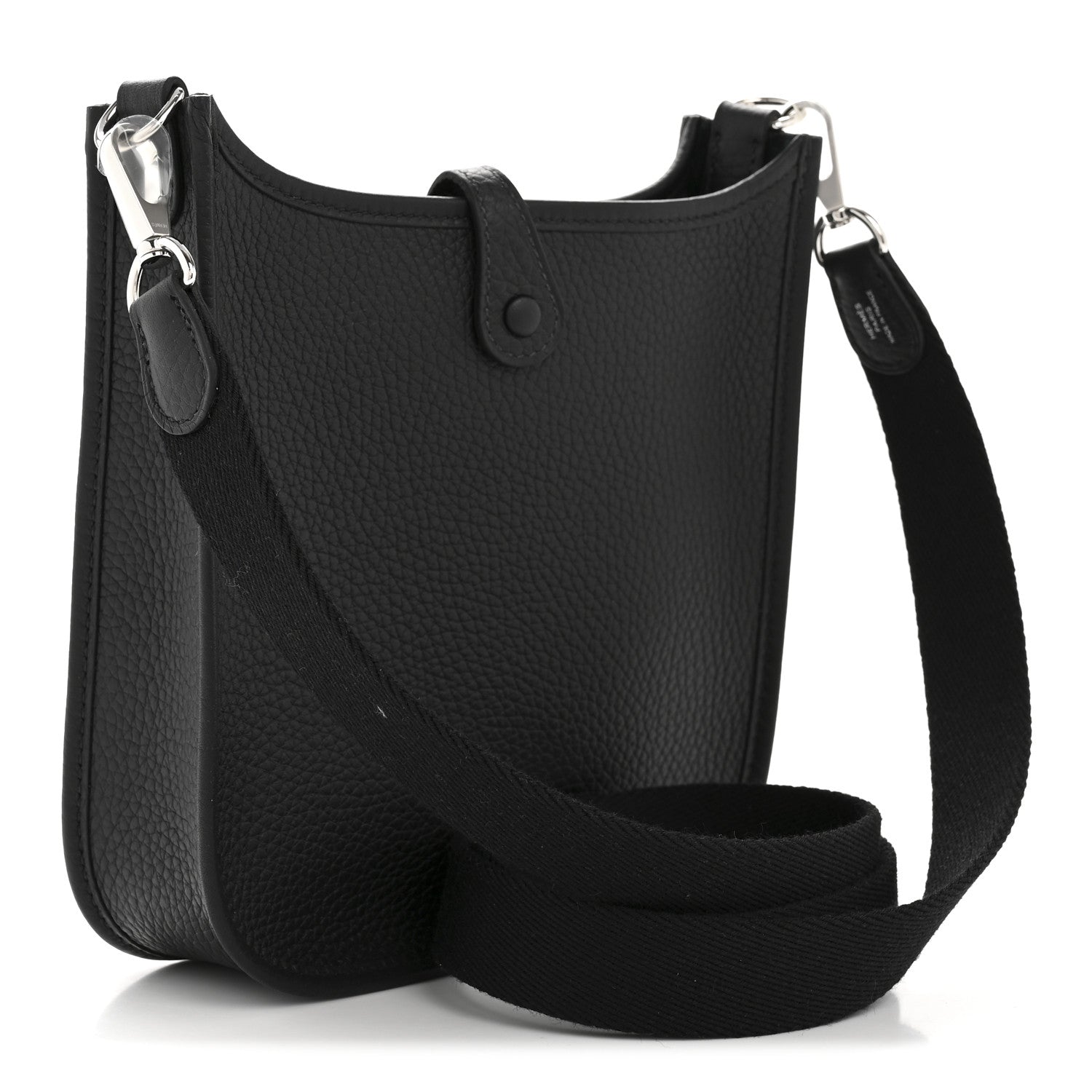 Hermes Taurillon Clemence Evelyne TPM Black 3 of 11