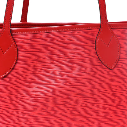 Louis Vuitton Epi Monogram Neverfull MM Castillan Red 7 of 9