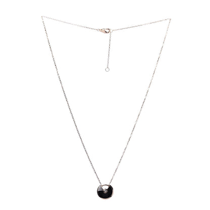 Cartier 18K Pink Gold Diamond Black Onyx XS Amulette de Cartier Pendant Necklace 3 of 8