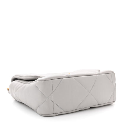 Chanel Lambskin Quilted Medium Chanel 19 Flap Grey 2 of 9