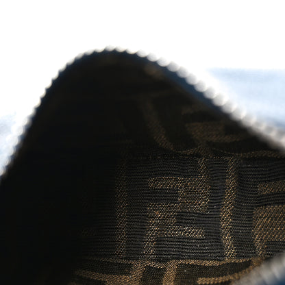 Fendi Vitello Grace Matte Nano Fendigraphy Hobo Charm Mirto 8 of 18