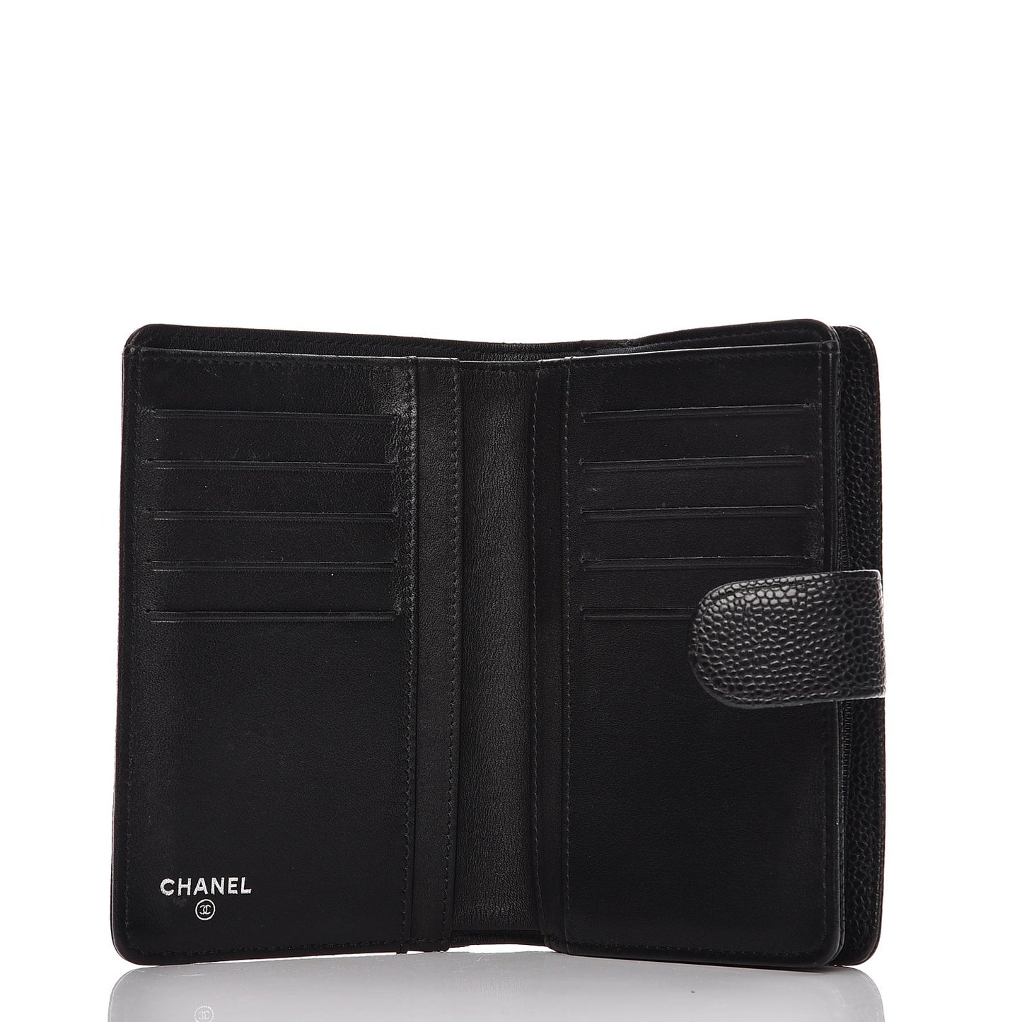 Caviar Timeless CC French Wallet Black