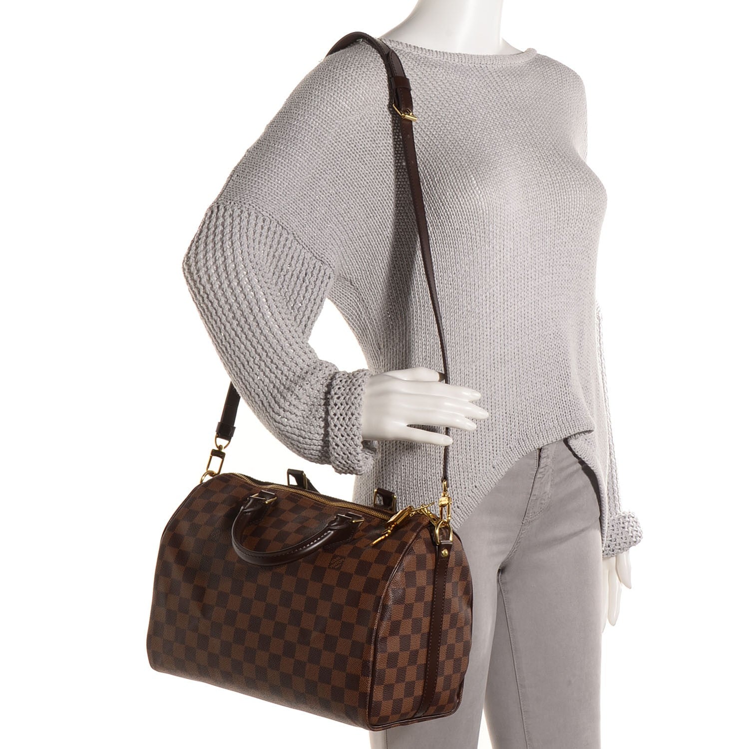 Louis Vuitton Damier Ebene Speedy Bandouliere 30 2 of 8