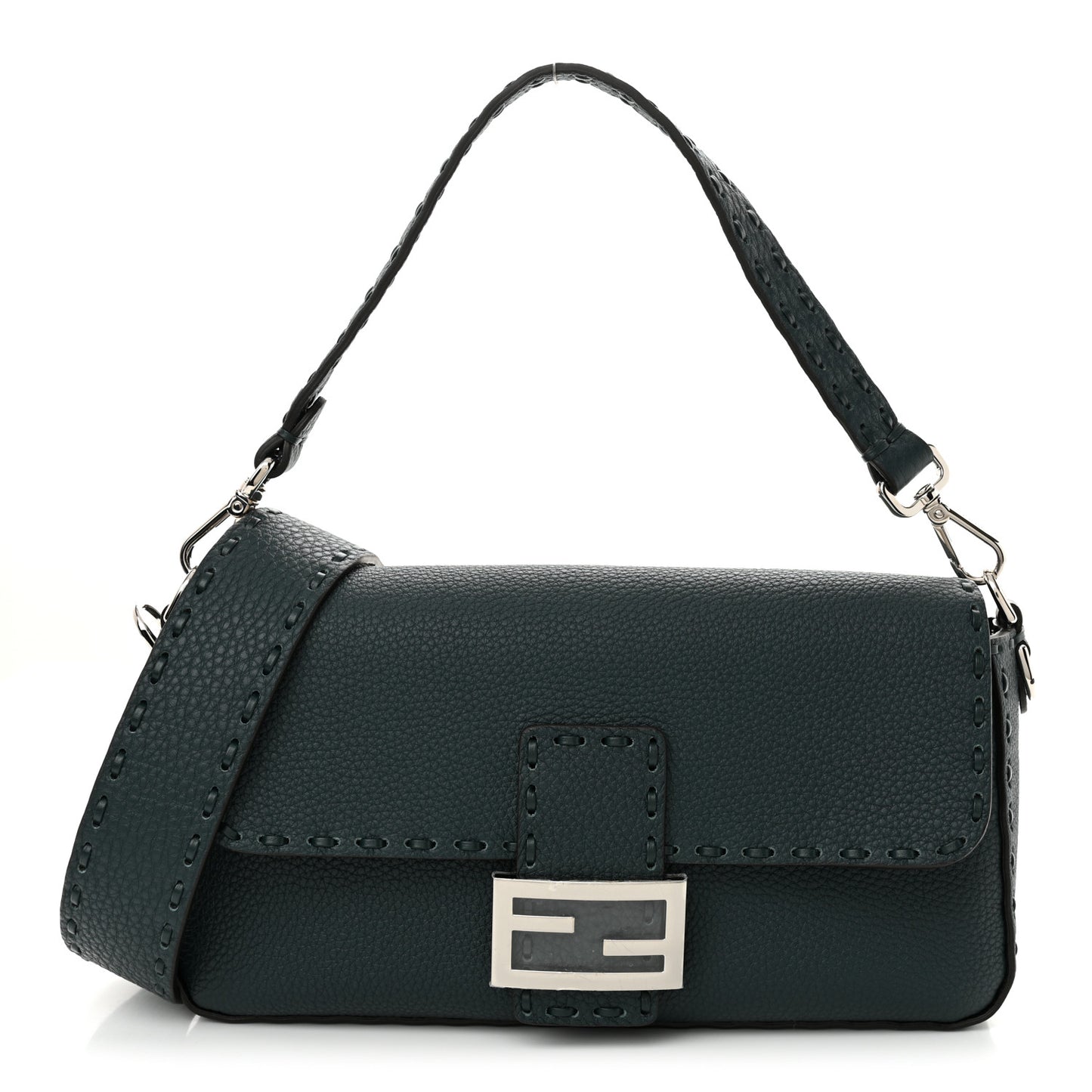 Cuoio Roma Sellerissima Nappa Sintetica Tape Stitch Baguette Amazzonia