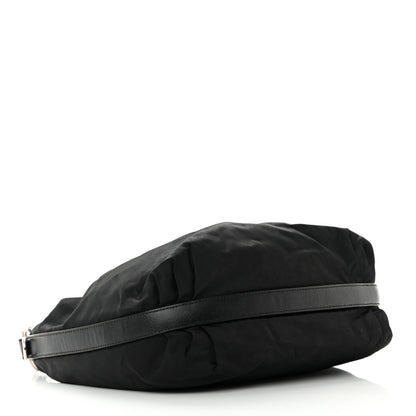 Prada Tessuto Nylon Saffiano Sacca Shoulder Bag Black 4 of 19