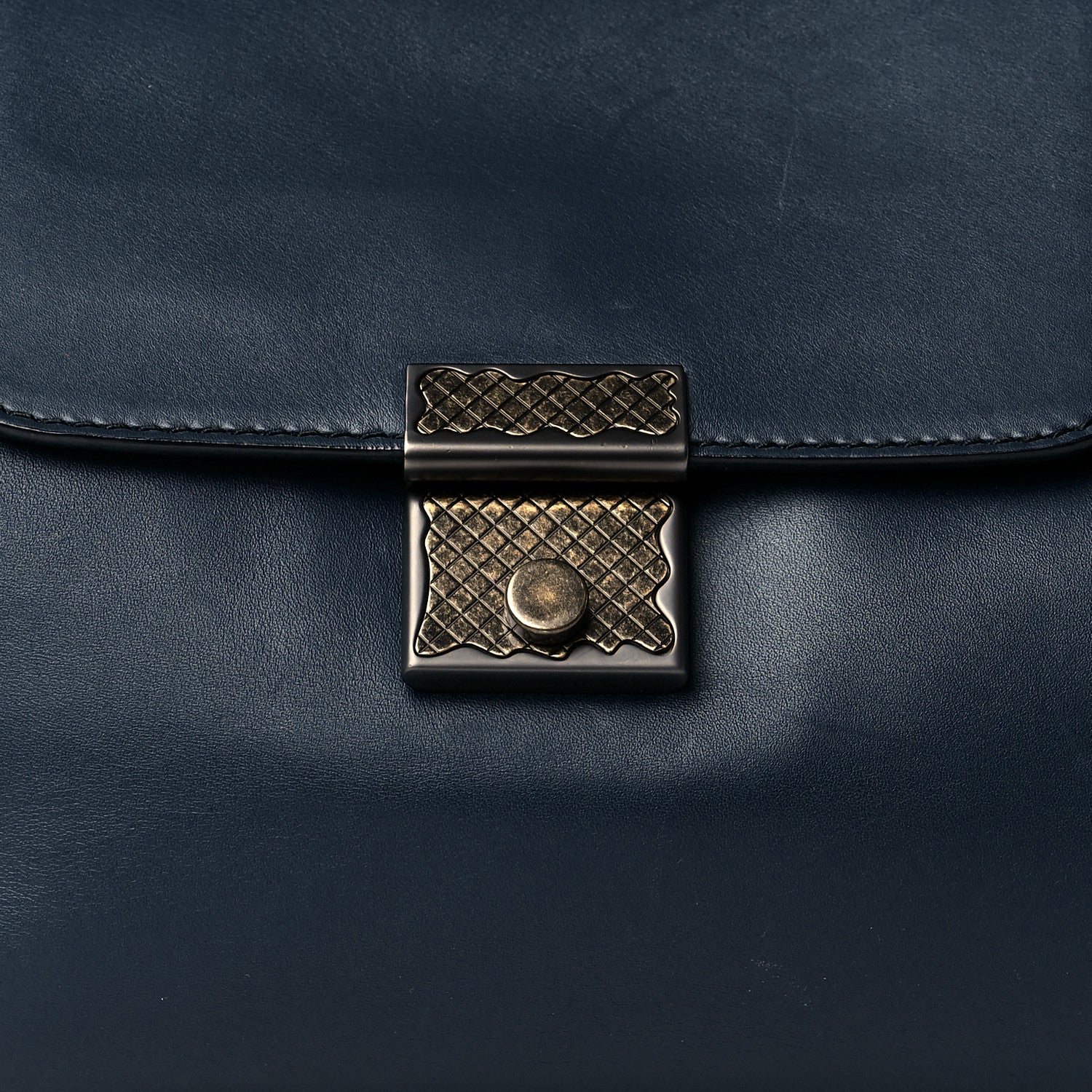 Bottega Veneta Calfskin Shoulder Bag Baltic Blue 8 of 10