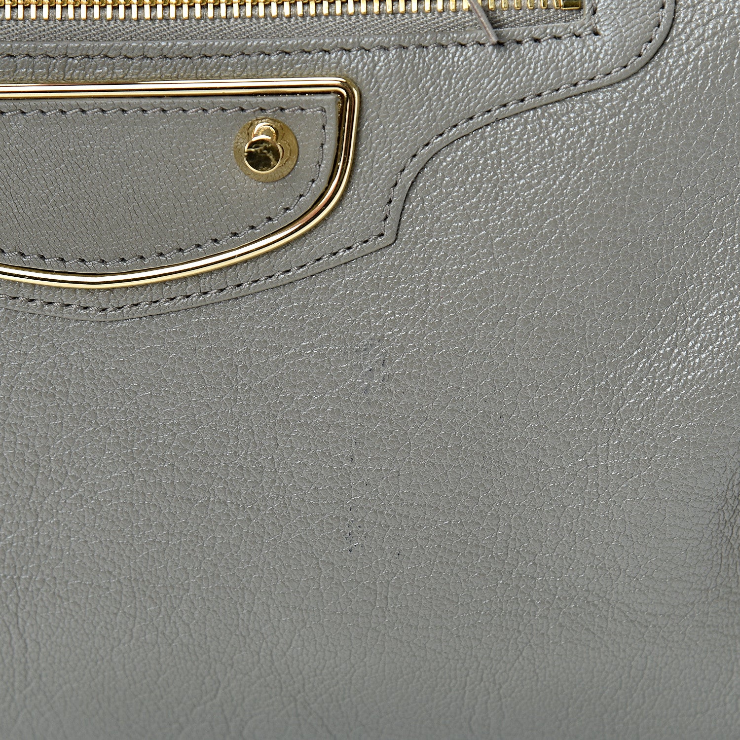Balenciaga Chevre Gold Metallic Edge Hardware City Gris Taupe 10 of 10