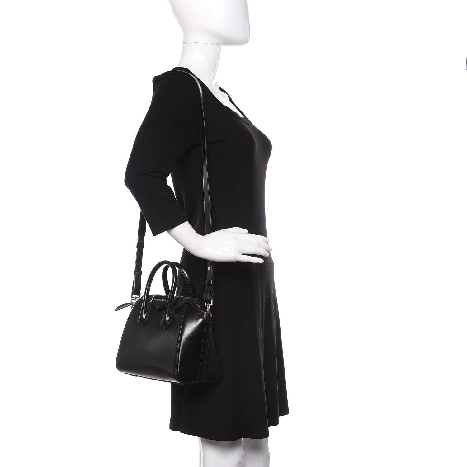 Givenchy Shiny Lord Calfskin Mini Antigona Black 2 of 10