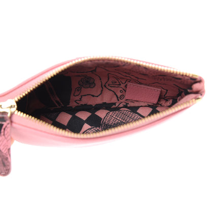 Chanel Goatskin Small CC Clover Cosmetic Case Pink 5 of 9