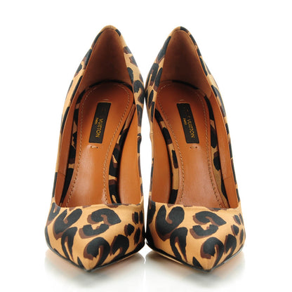 Louis Vuitton Silk Leopard Print Eyeline Pumps 37 2 of 8