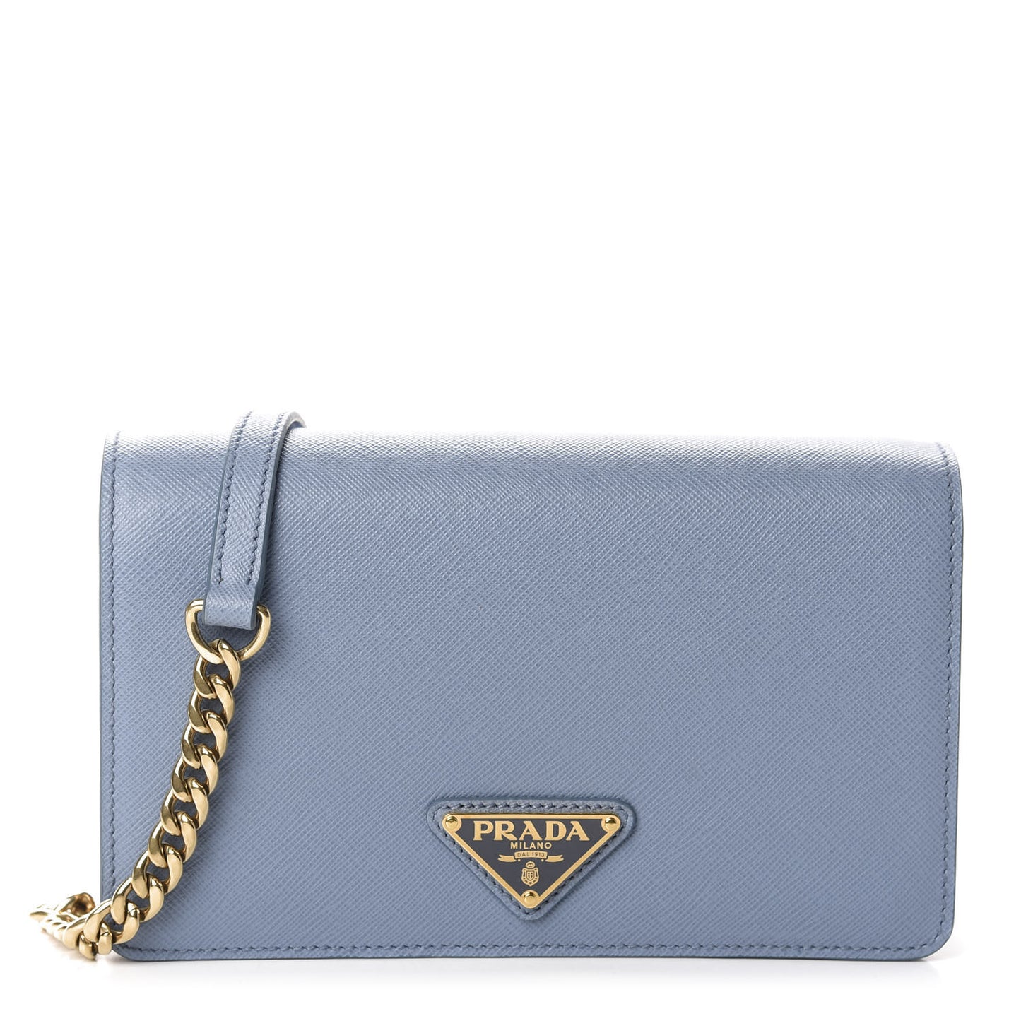 Saffiano Soft Calf Bandoliera Chain Crossbody Bag Astrale