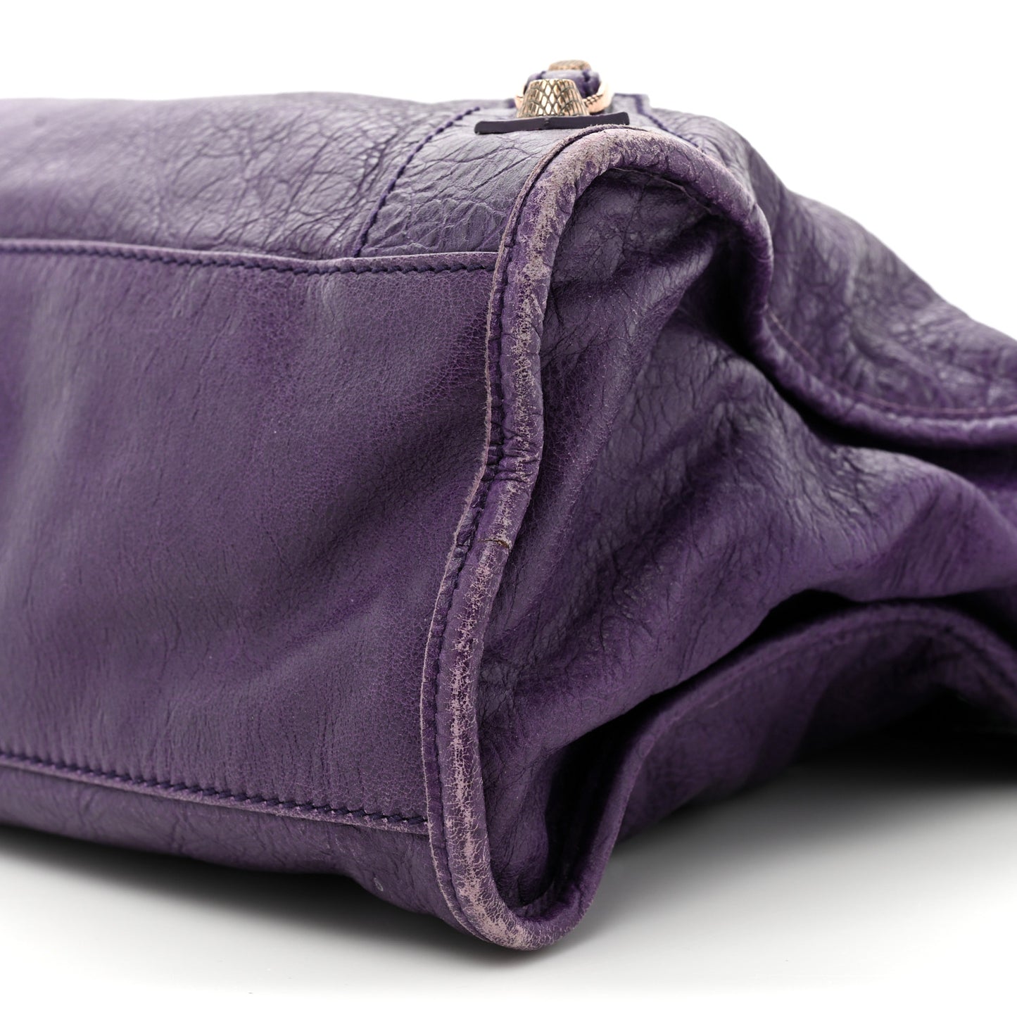 Agneau Giant 12 Rose Gold Hardware City Dark Violet