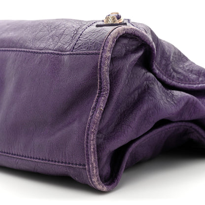 Balenciaga Agneau Giant 12 Rose Gold Hardware City Dark Violet 9 of 17