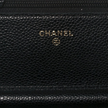 Chanel Caviar Quilted Wallet On Chain WOC Black 6 of 16