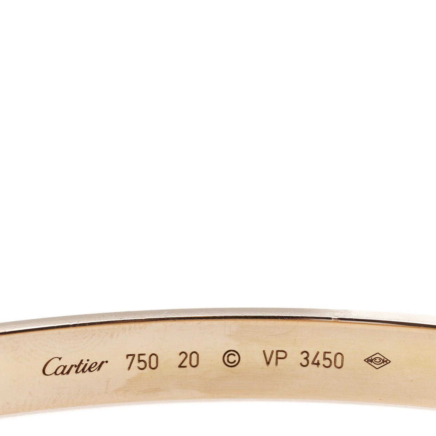 18K Pink Gold LOVE Bracelet 20