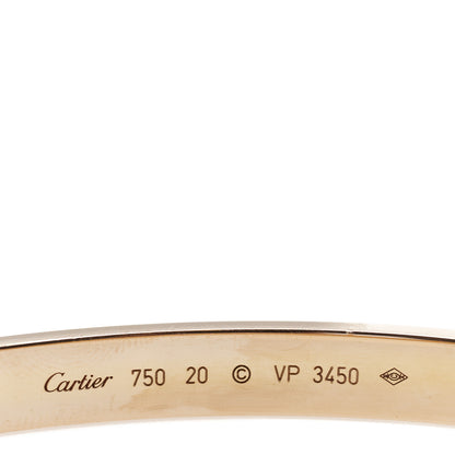 Cartier 18K Pink Gold LOVE Bracelet 20 3 of 4