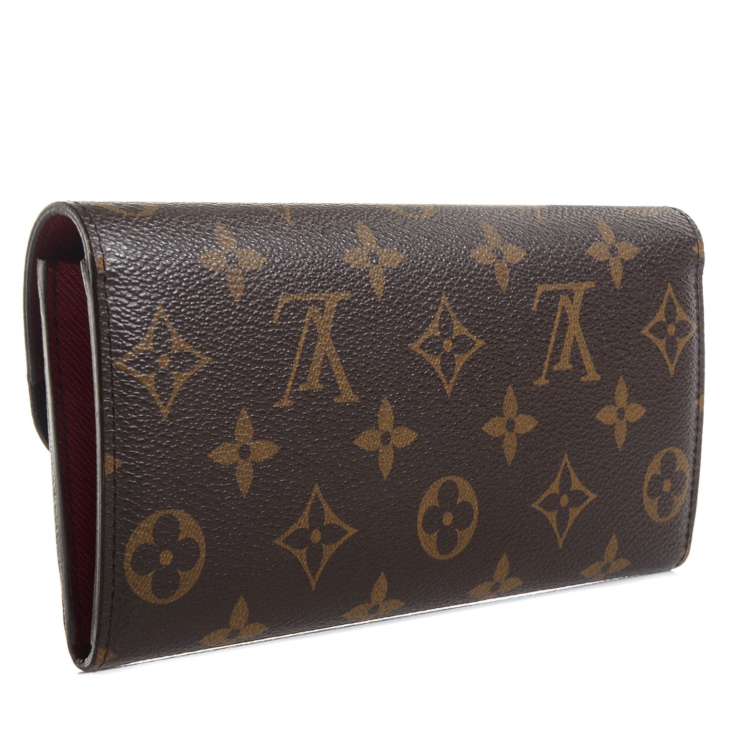Louis Vuitton Monogram Emilie Wallet Rouge 3 of 8