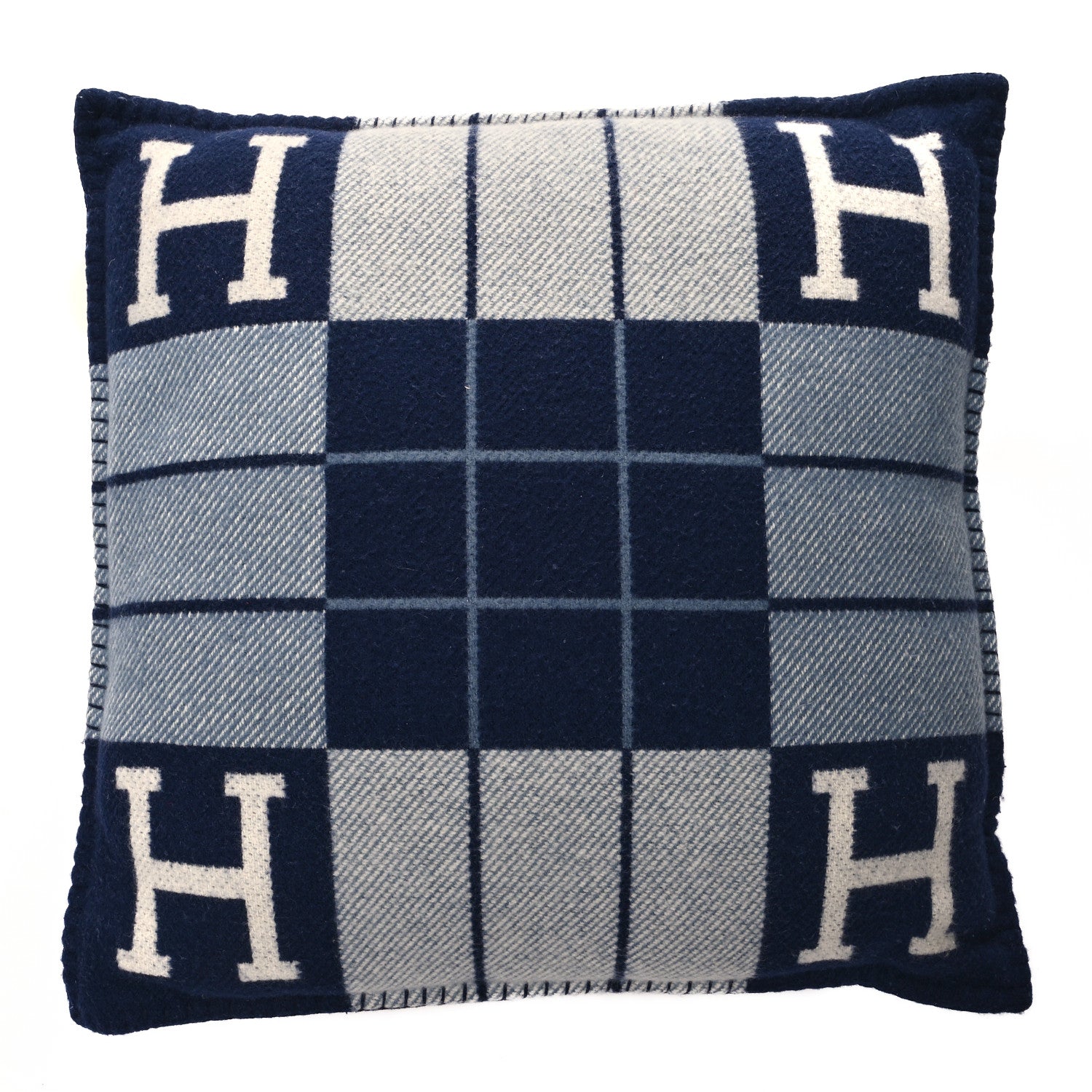 Hermes Wool Cashmere Avalon III Pillow PM Ecru Caban 1 of 3