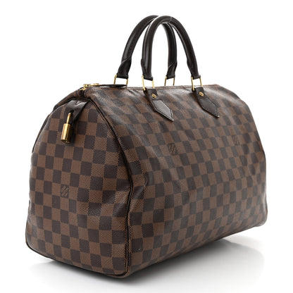 Louis Vuitton Damier Ebene Speedy 35 3 of 10