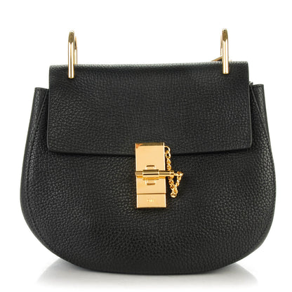 Chloe Grained Lambskin Drew Shoulder Bag Black 1 of 7