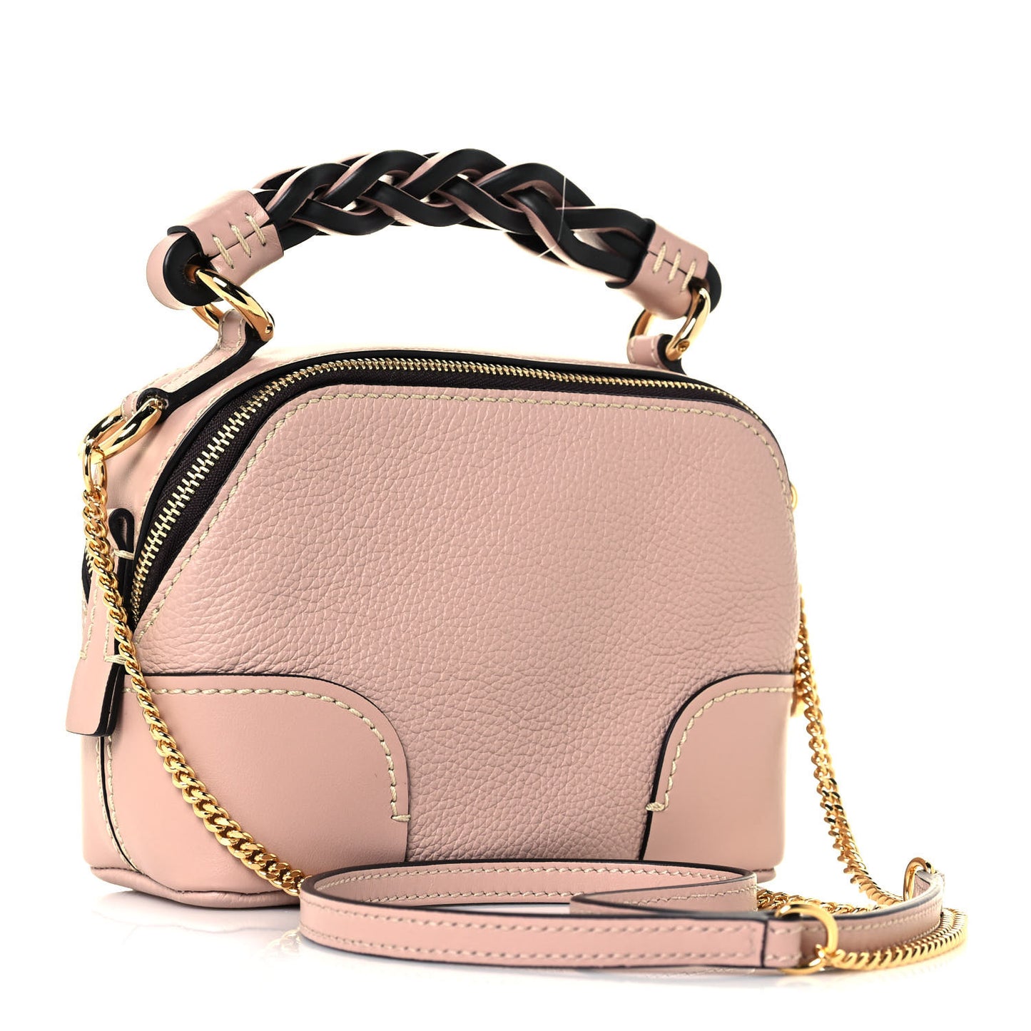 Calfskin Mini Daria Chain Bag Misty Rose