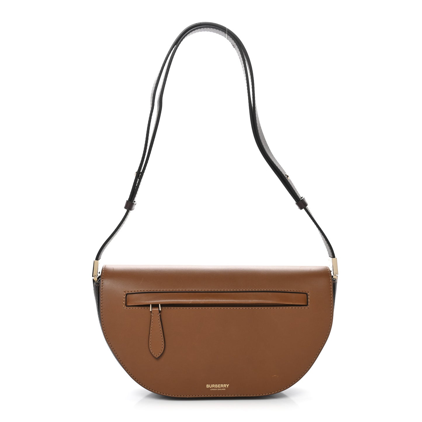 Calfskin Small Two-Tone Olympia Shoulder Bag Warm Tan