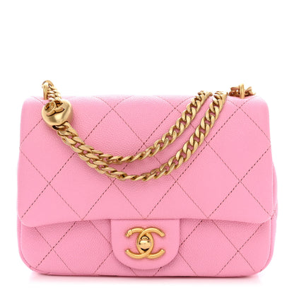 Chanel Caviar Quilted Mini Sweetheart Flap Lilac 1 of 11