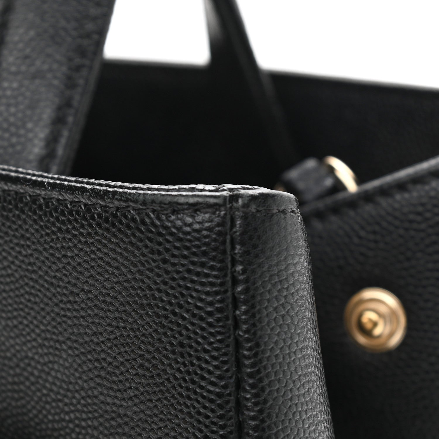 Chanel Caviar Quilted Small Business Affinity Shopping Bag Black 10 of 13