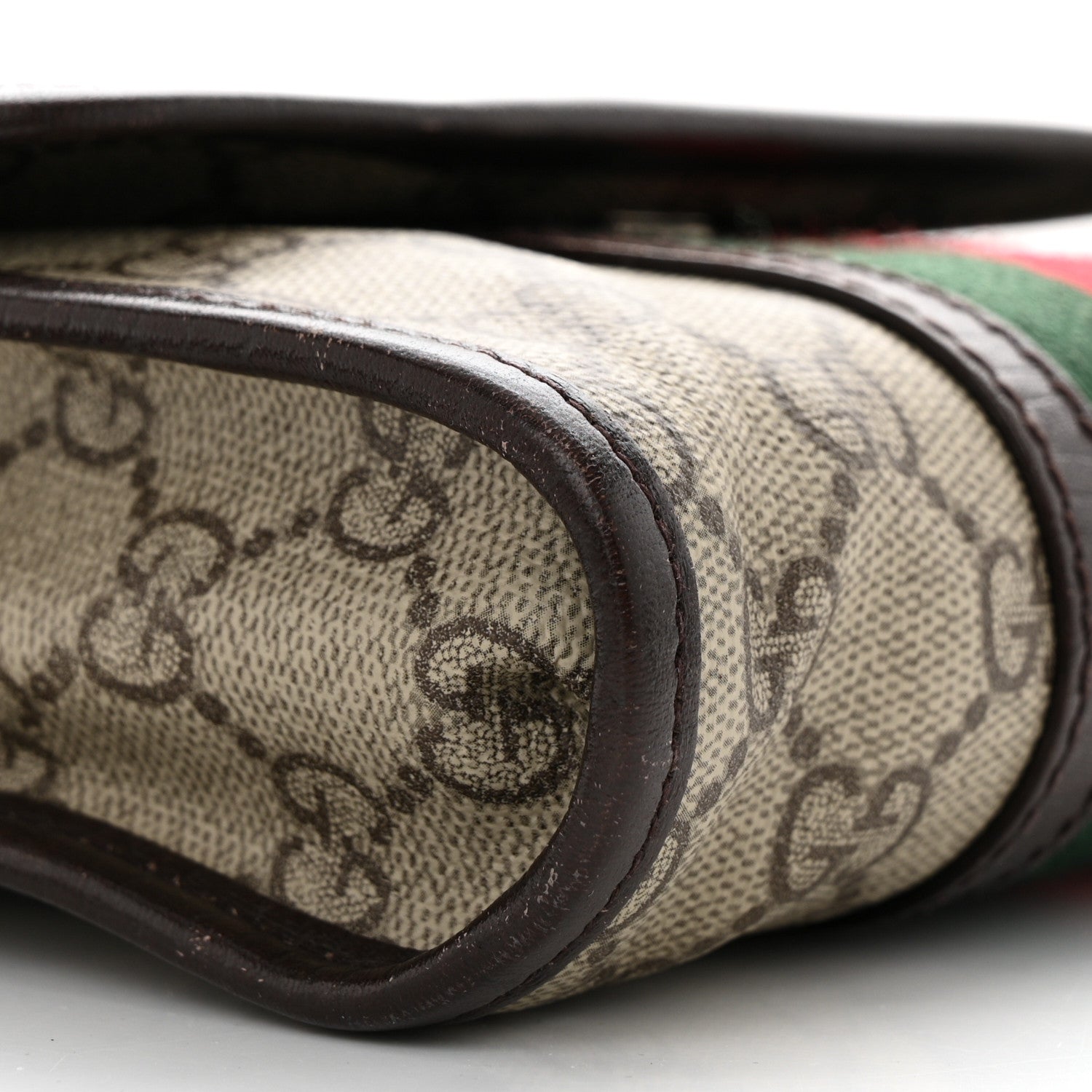 Gucci GG Monogram Plus Web Belt Bag Dark Brown 9 of 10