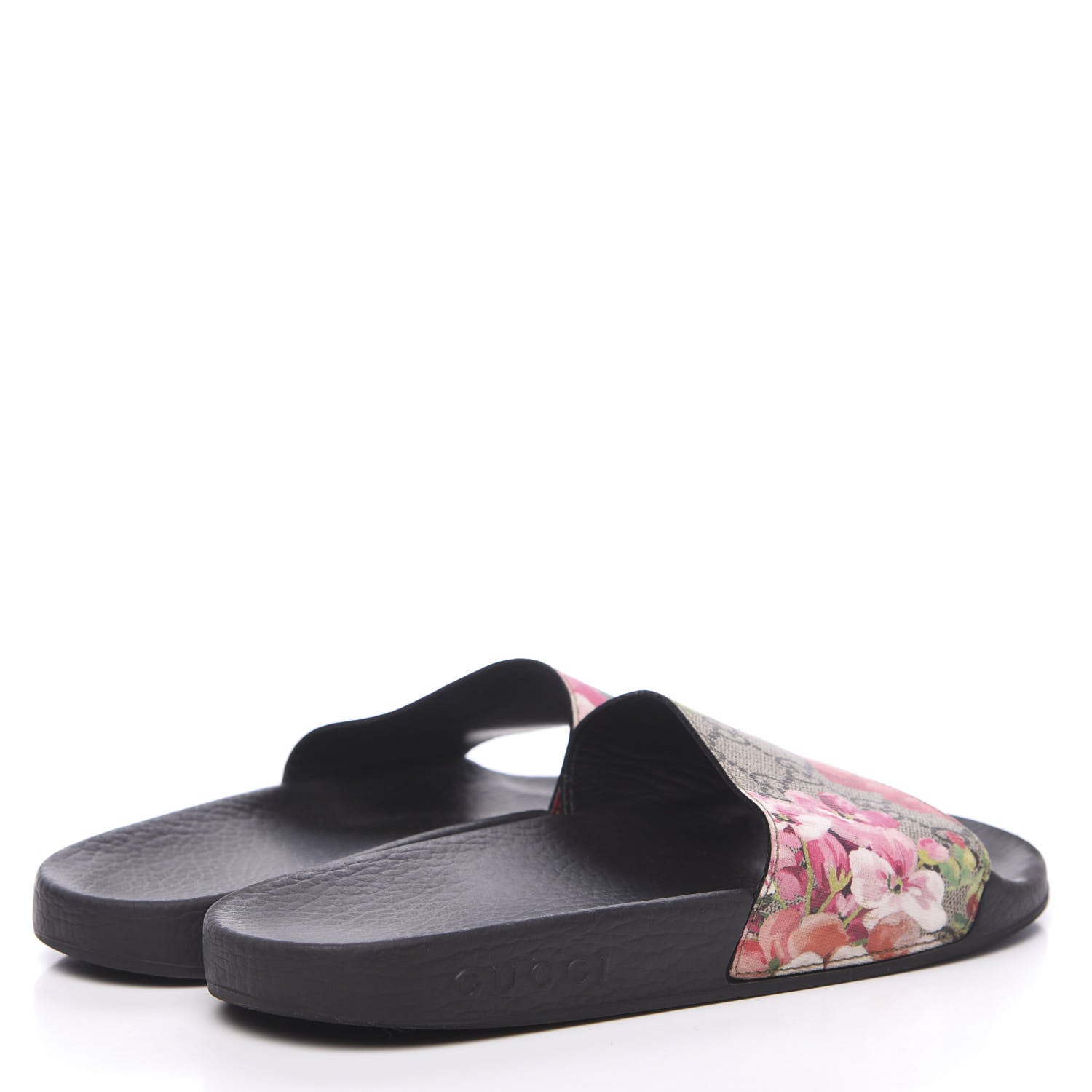 Gucci GG Supreme Monogram Blooms Slide Sandals Beige Multicolor 4 of 6