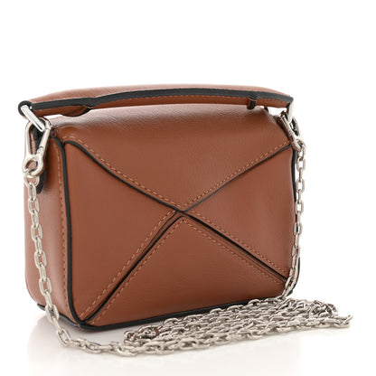 Loewe Calfskin Nano Puzzle Bag Tan 3 of 10