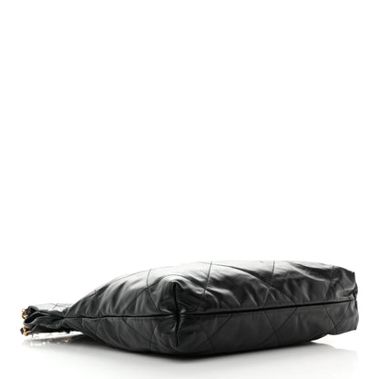 Chanel Shiny Calfskin Quilted Small Chanel 22 Black 5 of 16