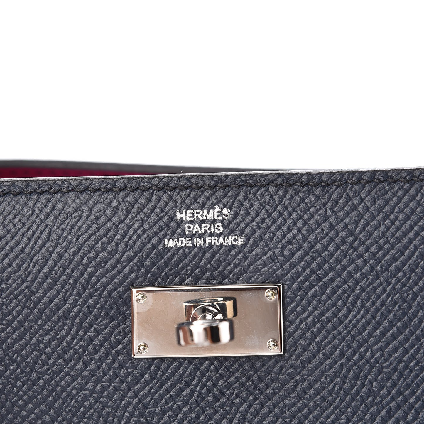 Epsom Medium Kelly Wallet Bleu Indigo Rose Pourpre