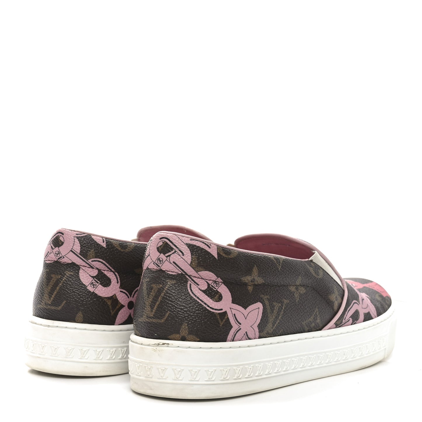 Monogram Bay Slip On Harbor Sneakers 38.5 Rose Ballerine Poppy