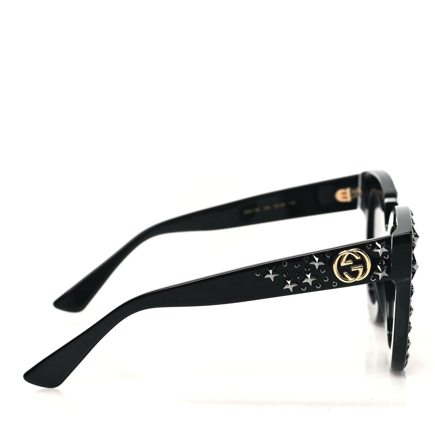 Acetate Stars Cat Eye Sunglasses GG0116S Black