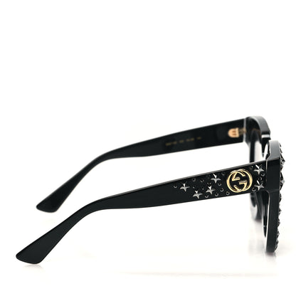Gucci Acetate Stars Cat Eye Sunglasses GG0116S Black 1612788