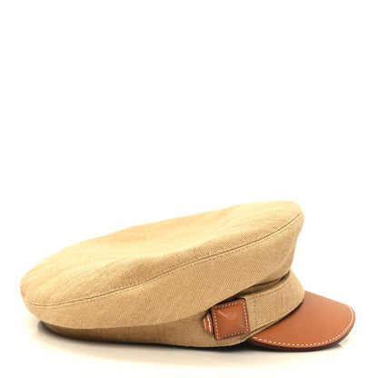 Hermes Linen Swift Vauban Medor Cap 58 Beige Safari Gold 5 of 8
