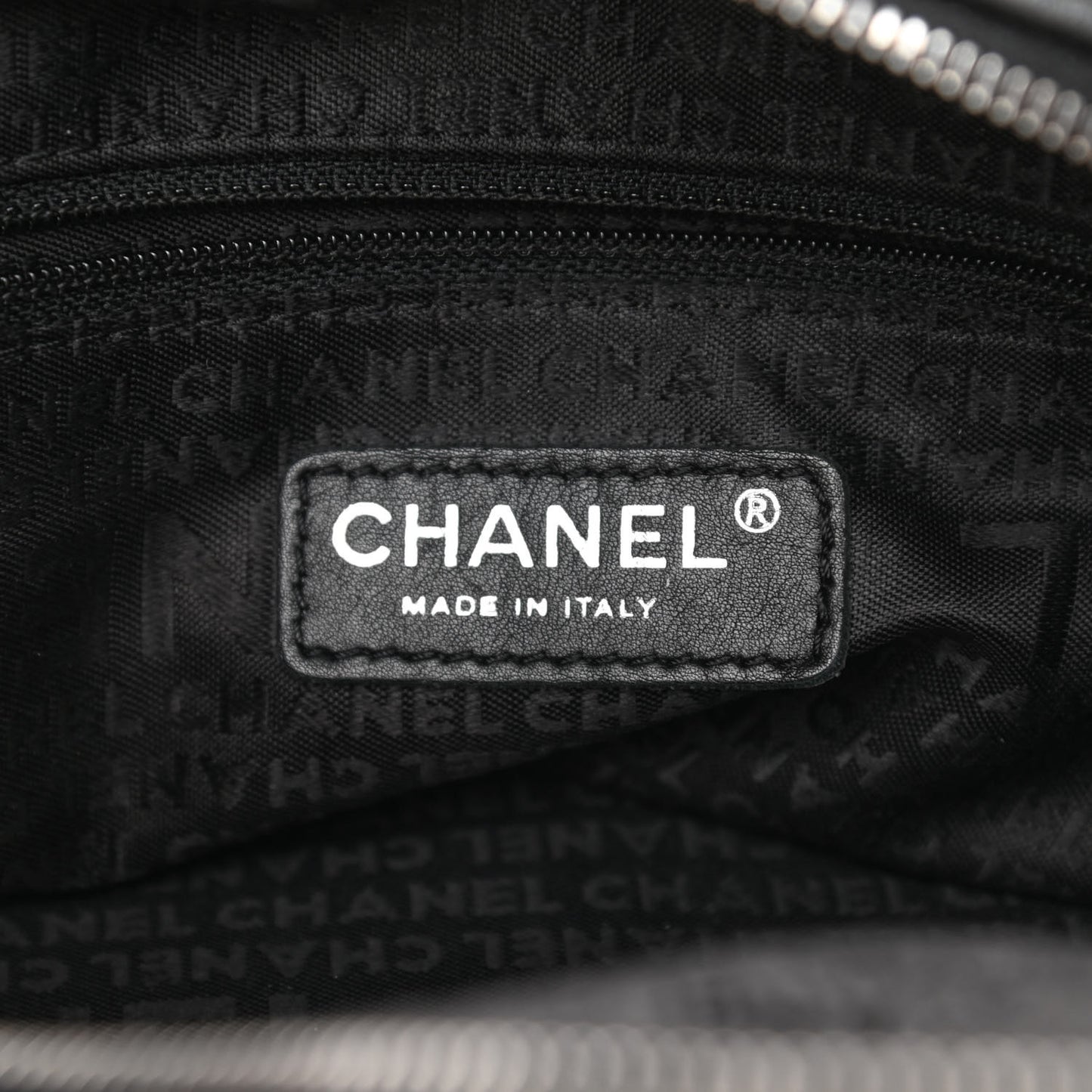 Calfskin Quilted Chain Stitch Bowler Bag Black