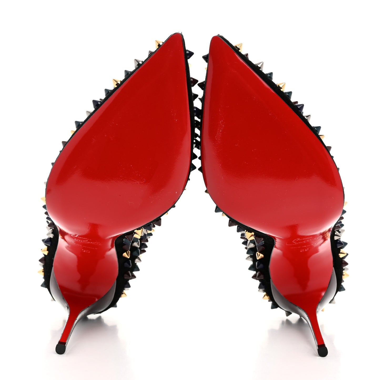Velvet Follies Spikes 120 Pumps 39 Black Multicolor