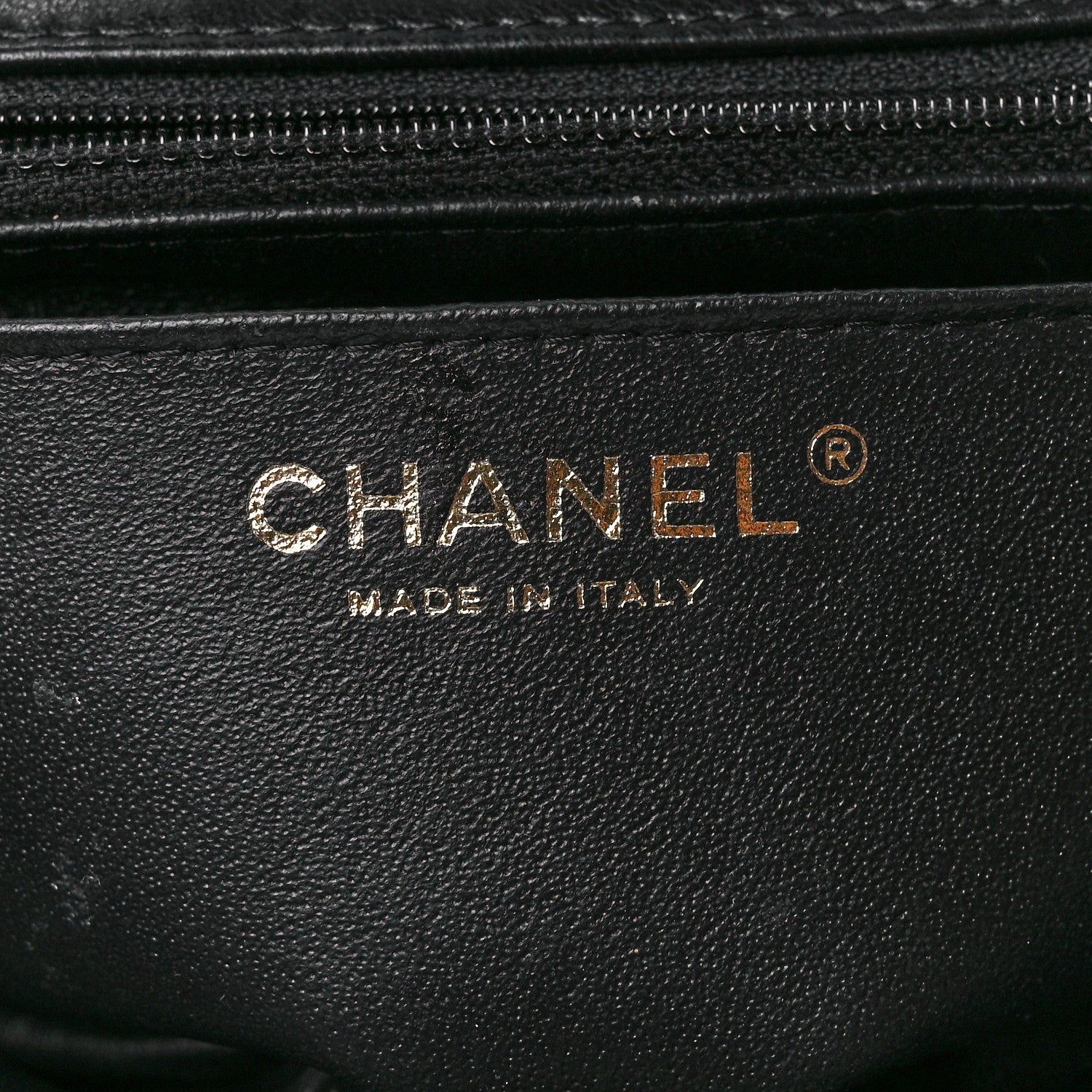 Chanel Lambskin Chevron Quilted Mini Square Flap Black 6 of 12