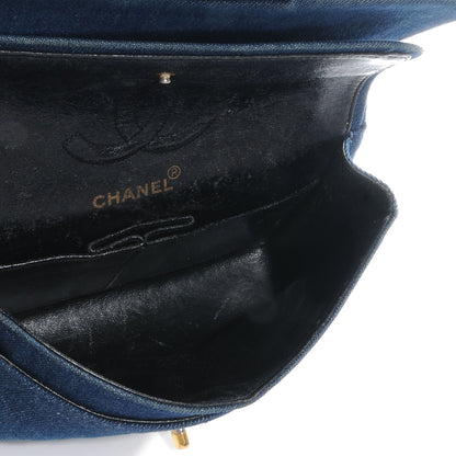 Chanel Quilted Denim Double Small Flap Blue 5 of 8