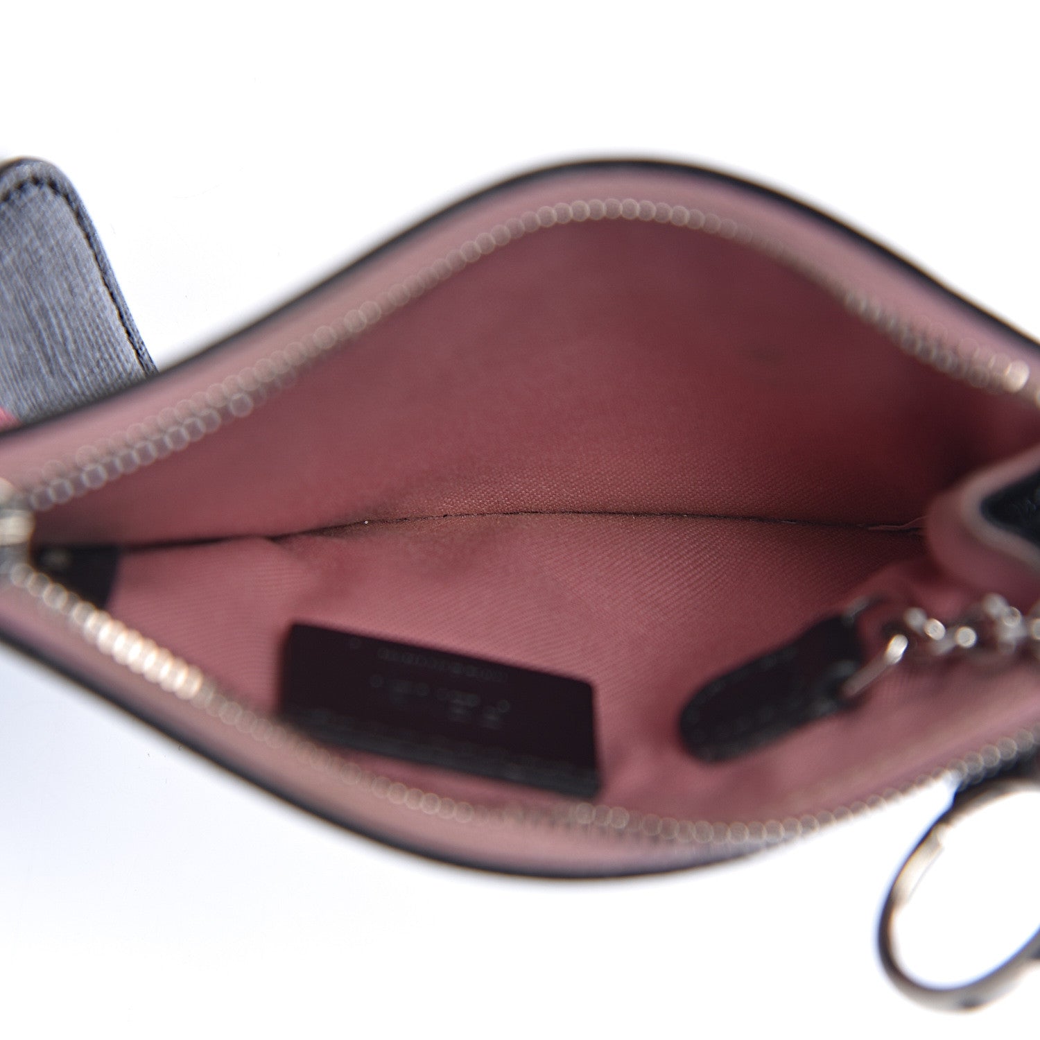 Fendi Vitello Elite Century Hypnoteyes Studded Coin Pouch Key Case Bubblegum Multicolor 5 of 18